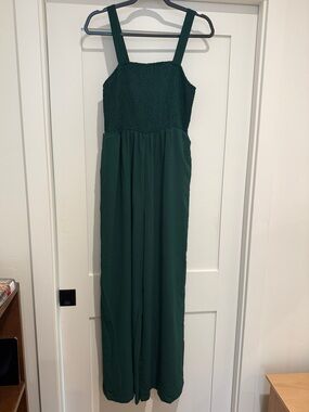 Emerald Green Jumpsuit with Pockets